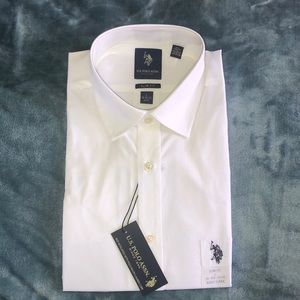 5/$18 U.S. Polo Assn. White Dress Shirt